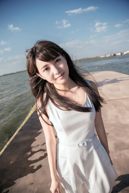 小清新女生海边美女唯美写真(3)