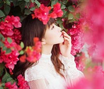 小清新森系女生lomo鲜花唯美清新图片